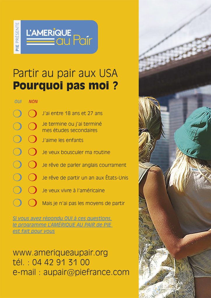 Partir au pair aux USA, pourquoi pas moi ?