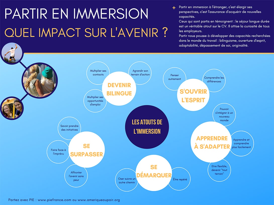 Partir en immersion à  l'étranger [Infographie]