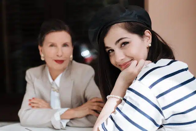 community counselor avec une fille au pair